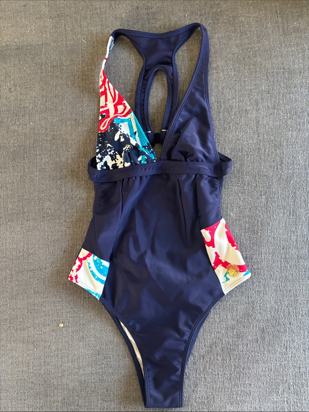 NWT Hang loose navy and red one piece. Size medium